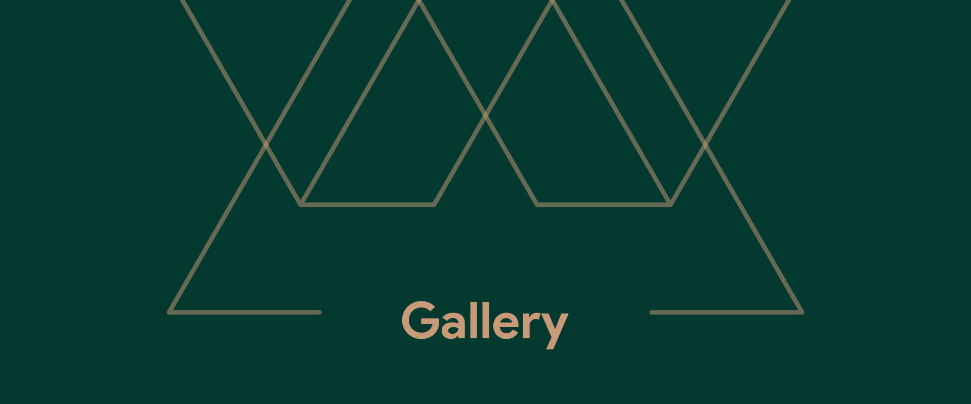 Gallery page banner for desktop view